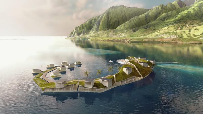 Floating Cities, No Longer Science Fiction, Begin to Take Shape - The New York Times, Floating City, HD wallpaper