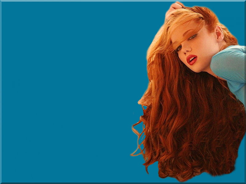 Beautiful Redhead, pretty, redhead, red head, bonito, woman, women, beauty, long hair, gorgeous, blue, female, model, red hair, sexy, cute, girl, lady, eyes, HD wallpaper