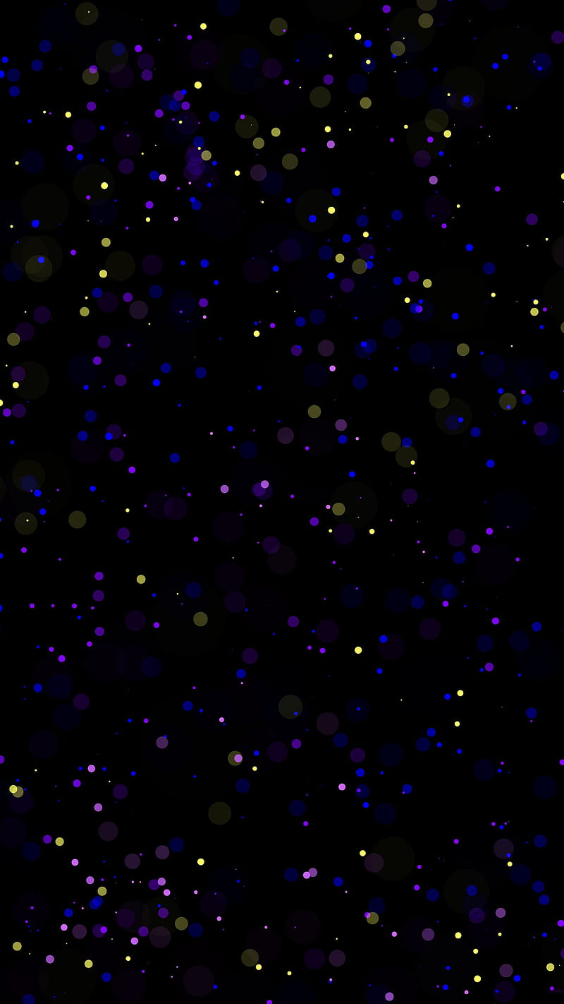 Bokeh , dots, shine, dark, abstraction, HD phone wallpaper