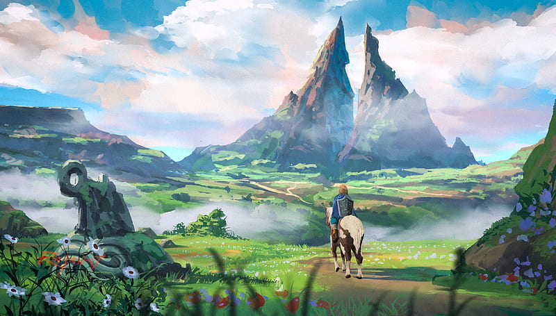 Zelda, The Legend Of Zelda, Landscape, Link, The Legend of Zelda, HD wallpaper