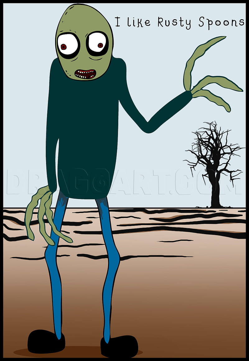 How To Draw Salad Fingers, Step by Step, Drawing Guide, HD phone wallpaper