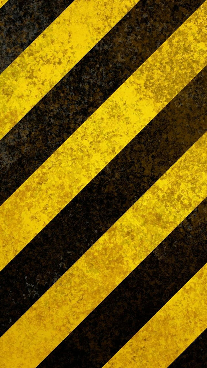 Danger Ahead, black, yellow, designs, caution, HD phone wallpaper