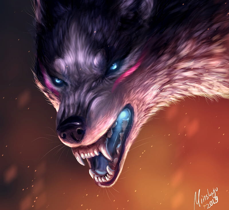 Angry anime wolf HD wallpapers  Pxfuel