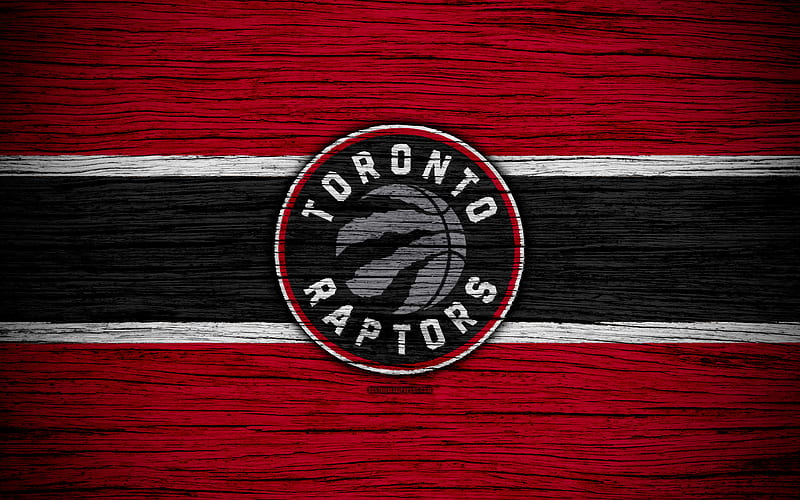 Toronto Raptors, NBA, wooden texture, basketball, Eastern Conference, USA, emblem, basketball club, Toronto Raptors logo, HD wallpaper