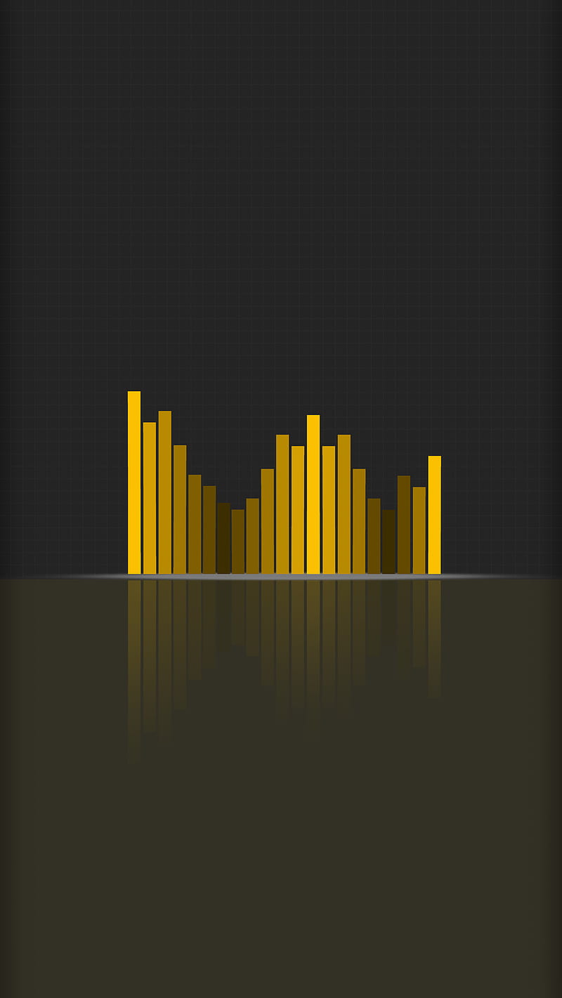 Equalizer, music, yellow, HD phone wallpaper