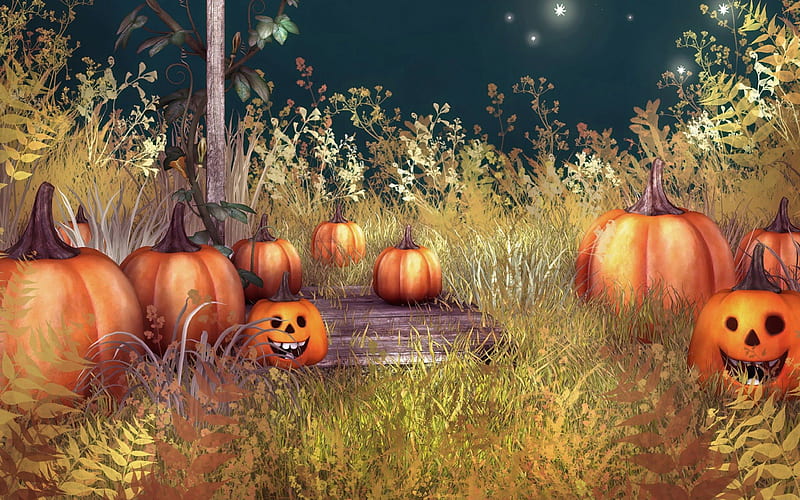 Cute Orange Pumpkins Wallpaper Handphone For Fall Season Background  Wallpaper Image For Free Download  Pngtree
