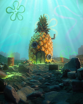 SpongeLone, alone, baloon, black, kangskidip, nicklodeon, phone, sad,  spongebob, HD phone wallpaper