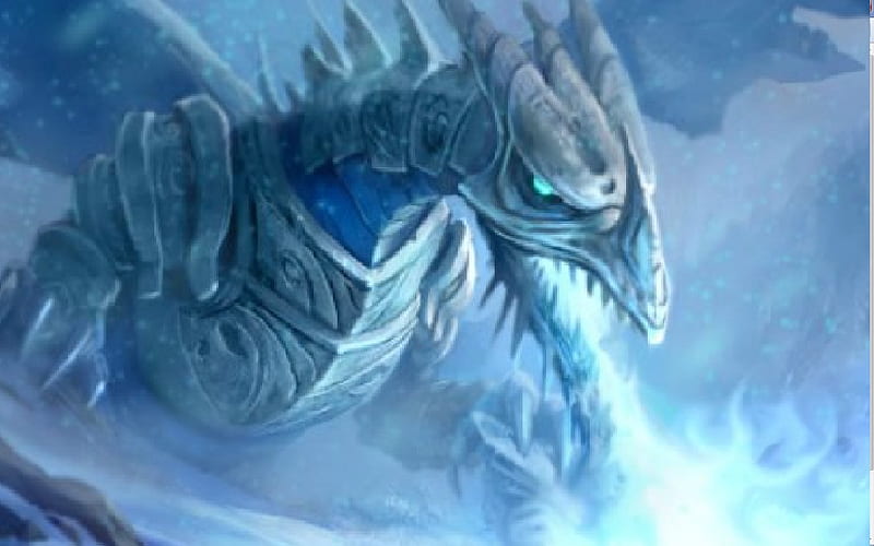 Dragon Ice Storm, evil, ice, monster, atlantis, dragon, HD wallpaper