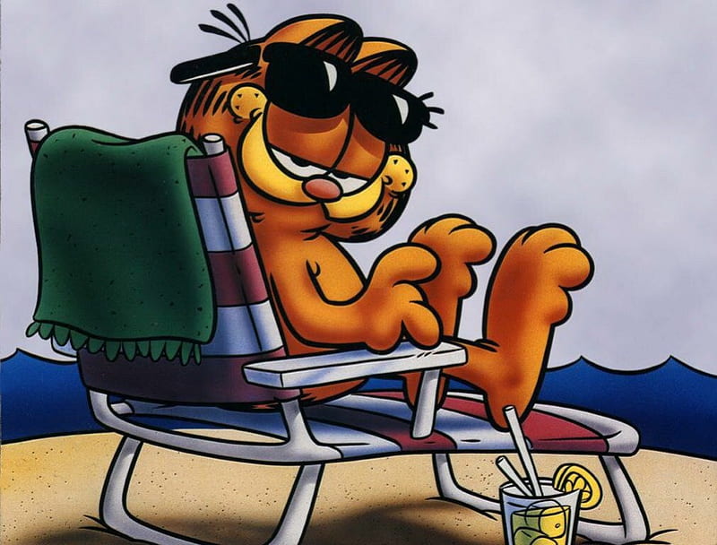 Garfield, character, cartoon, cat, comic strip, HD wallpaper