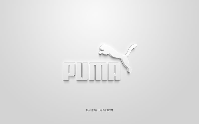 Puma Logo White Background Puma 3d Logo 3d Art Puma Brands Logo White 3d Puma Logo Hd Wallpaper Peakpx