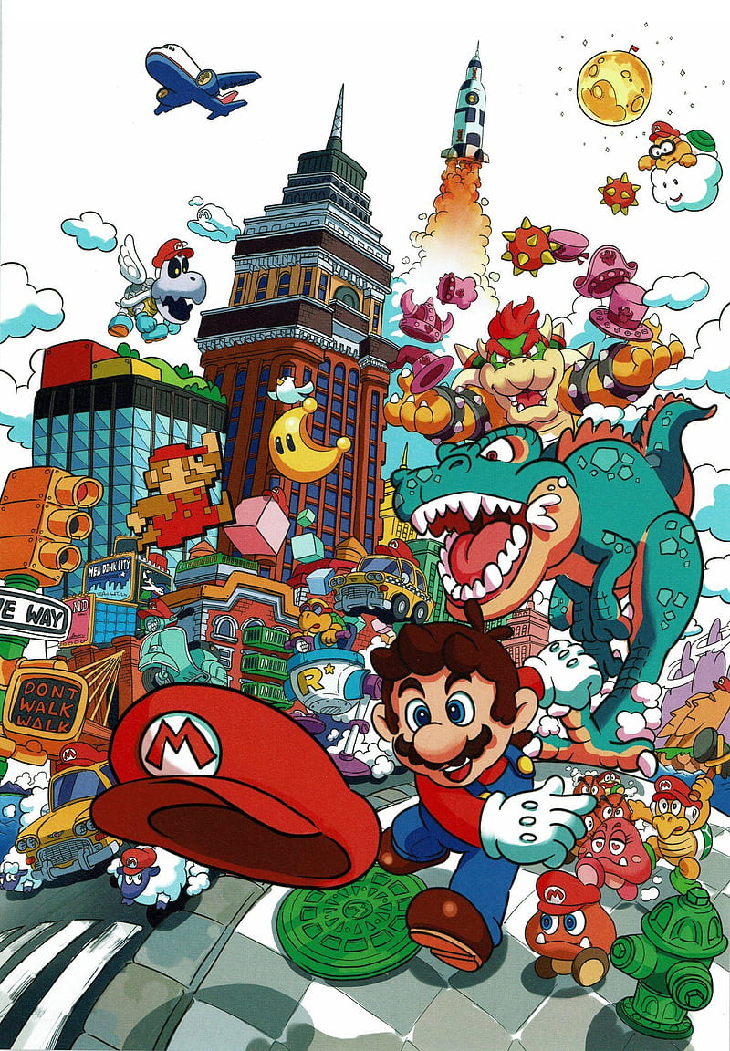 Super Mario Odyseey, animated, HD phone wallpaper