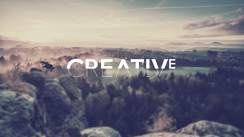 Be Creative, creative, typography, HD wallpaper