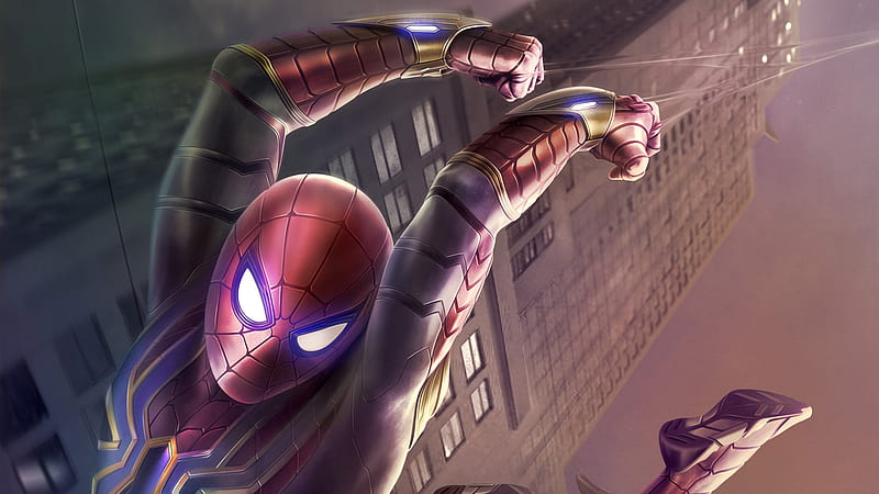 Avengers Infinity War Spiderman Suit, avengers-infinity-war, spiderman, artist, superheroes, digital-art, artstation, HD wallpaper