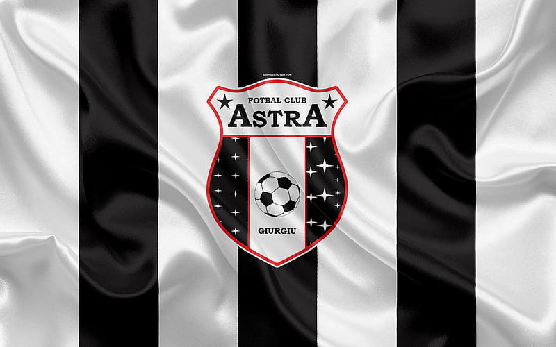 Astra FC Romanian football club, Astra logo, silk flag, Romanian Liga 1, Giurgiu, Romania, football, HD wallpaper