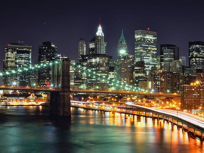 manhattan bridge, new york, usa, manhattan, usa, bridge, newyork, HD wallpaper