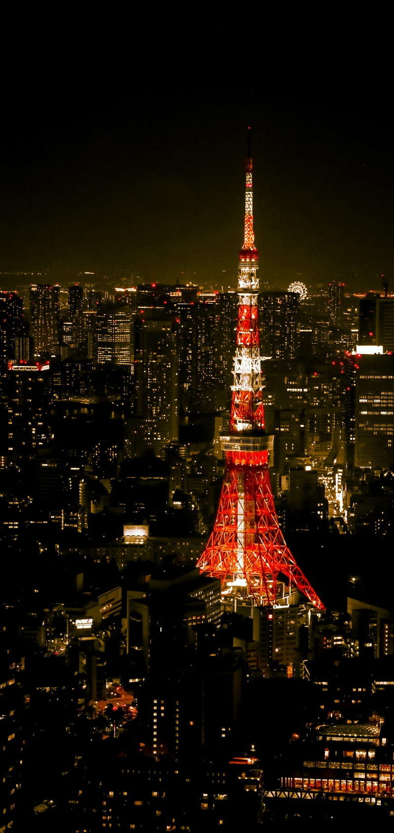 Night life, buildings, city, lights, paris, skyline, skyscraper, tokyo, tower, HD phone wallpaper