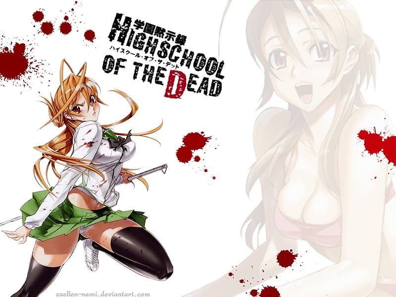 highschool of the dead wallpaper rei