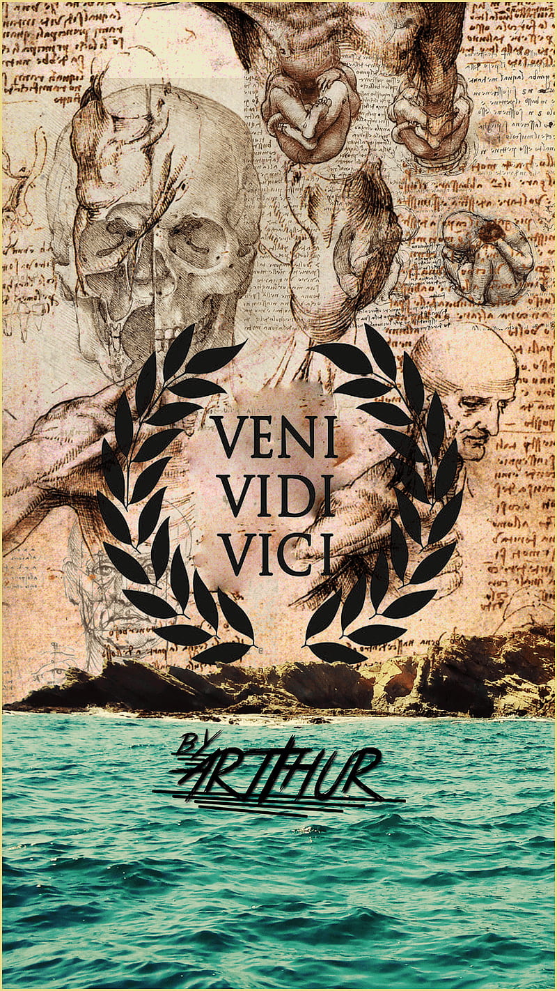 Fran Art Tattoo - Tattoo VENI VIDI VICI, com um