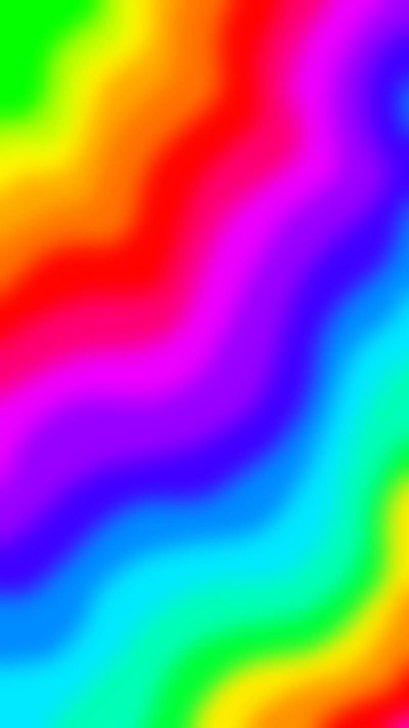 Rainbow, blur, color, HD phone wallpaper