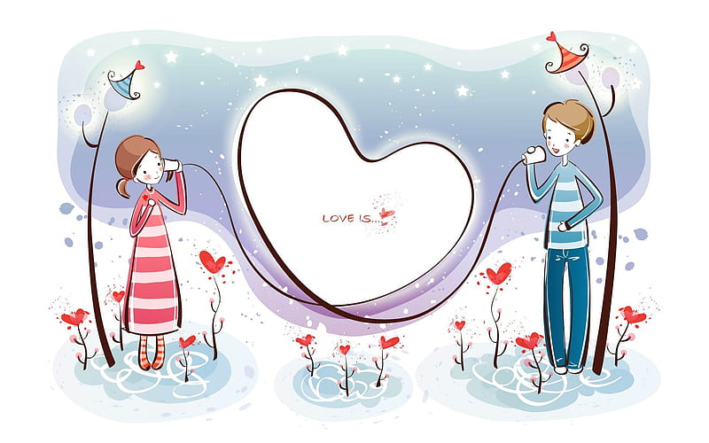 whispers-Romantic Valentines Day Vector album, HD wallpaper