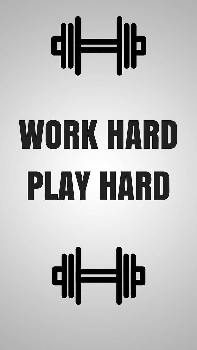 WORK HARD PLAY HARD, nederlands, nl, quote, quotes, victor, victordesigns, HD phone wallpaper