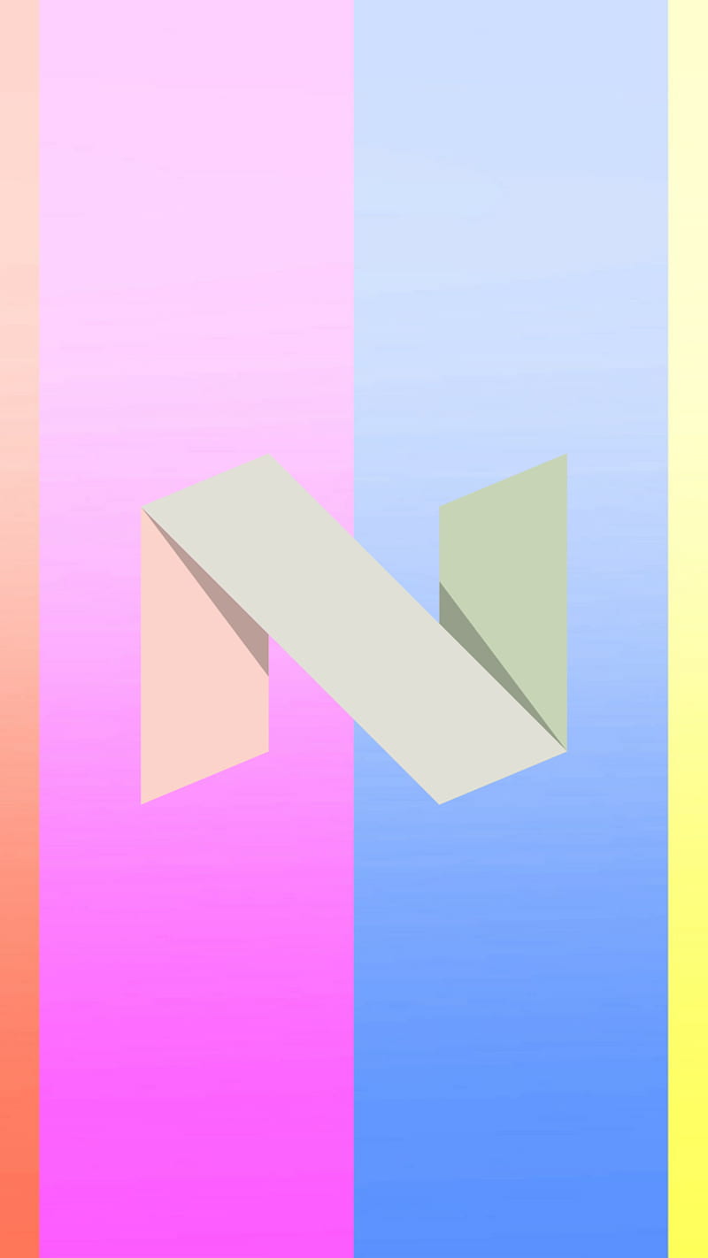 Nougat , android, colorfull, HD phone wallpaper