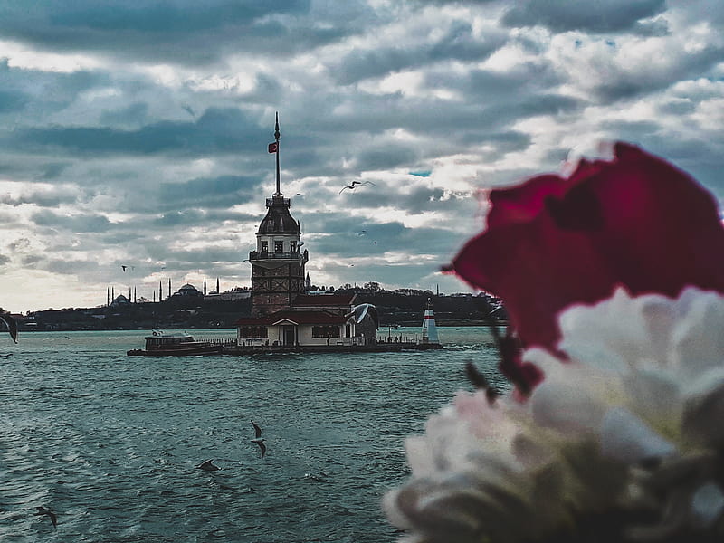 ISTANBUL, istanbulprovince, kule, naval, ship, ships, storm, tour, tower, world, HD wallpaper