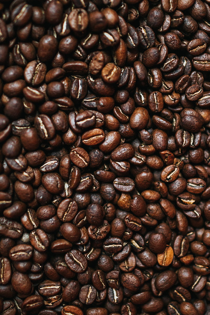 coffee beans, coffee, beans, brown, macro, HD phone wallpaper