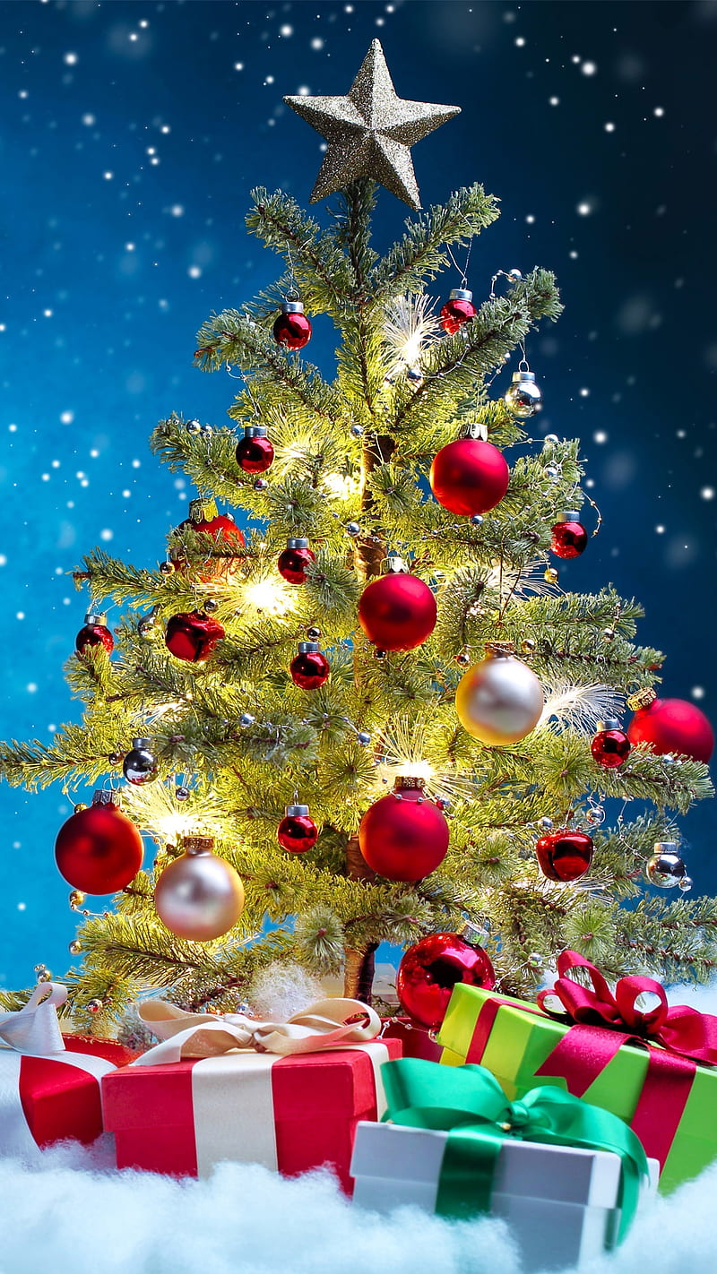 Navidad, temporada navideña, árbol de Navidad, Papá Noel, temporada,  pueblo, Fondo de pantalla de teléfono HD | Peakpx