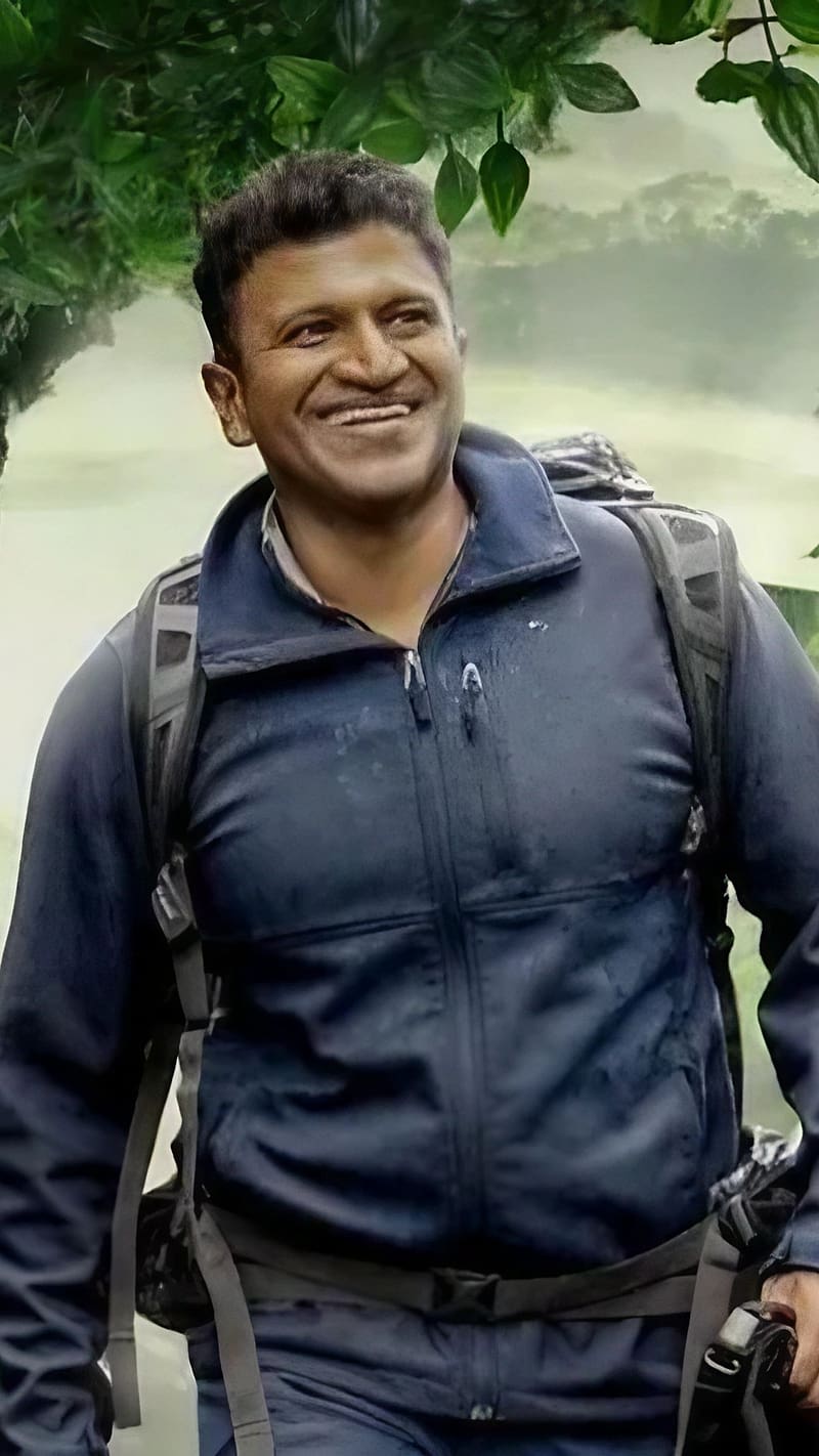 Puneeth Rajkumar Ke, in the forest, actor, kannada hero, HD phone wallpaper