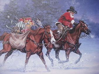 Cowboy Christmas Wallpaper - iXpap