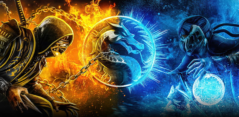 Movie, Mortal Kombat (2021), Mortal Kombat, Scorpion (Mortal Kombat), Sub-Zero (Mortal Kombat), HD wallpaper