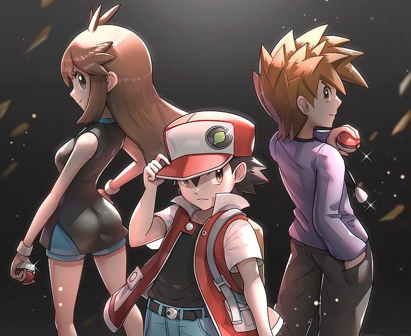 pokemon trainer red and leaf