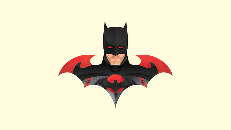 Batman New Minimalism, batman, superheroes, artwork, minimalism, HD wallpaper
