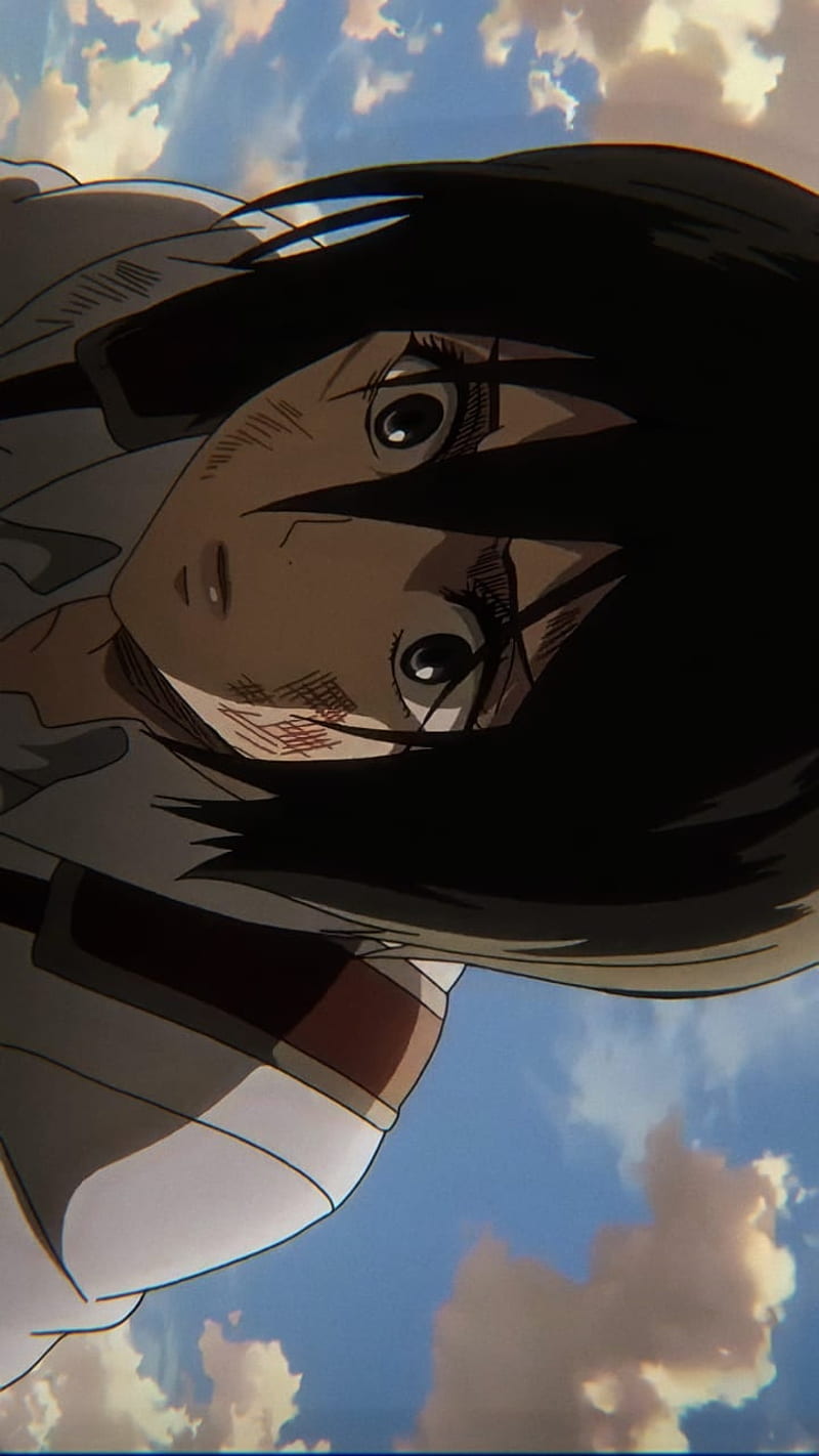Mikasa, ackerman, anime, ataque a los titanes, attack on titan, mikasa ackerman, otaku, shingeki no kyojin, HD phone wallpaper