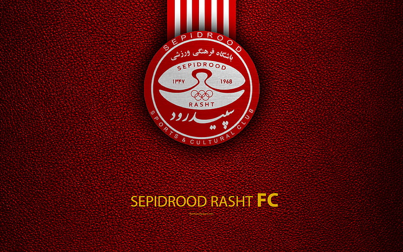 Sepahan SC Iranian football club, logo, yellow black abstraction