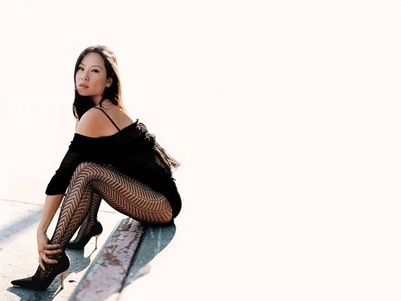 Lucy Liu, 2016, model, legs, heels, stockings, actress, Liu, Lucy, HD wallpaper