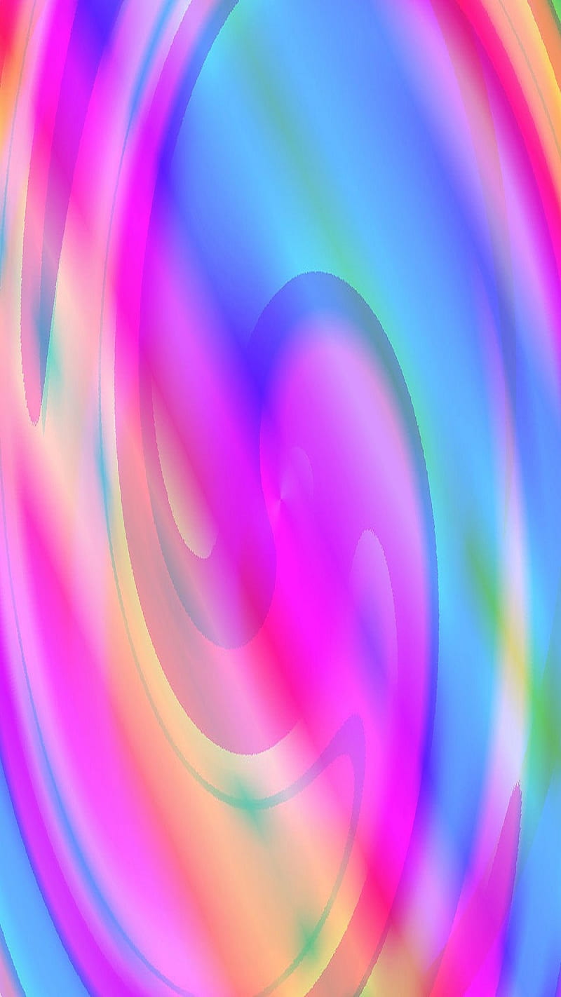 Rainbow Swirl, abstract, art, pink, HD phone wallpaper