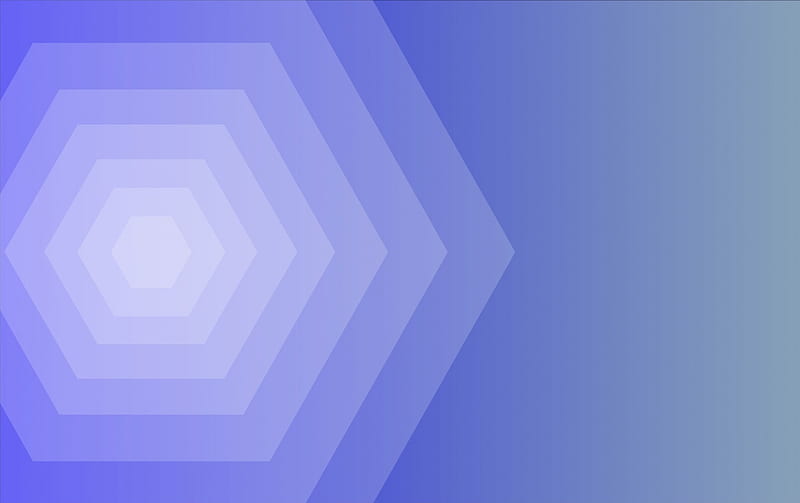 Concentric hexagons, simple, shapes, minimal, vector, HD wallpaper