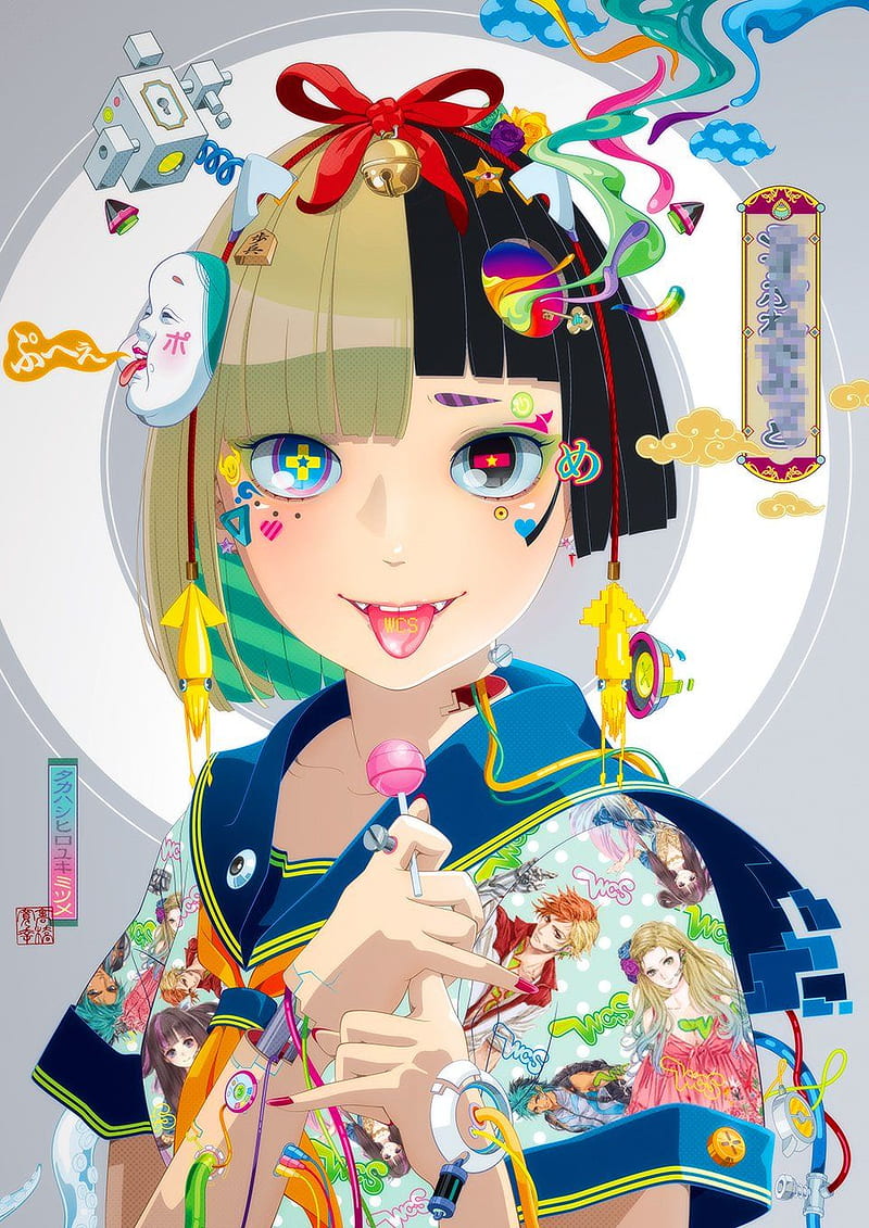 Anime Pop Art, girl, japanese, pop art, school, HD phone wallpaper | Peakpx