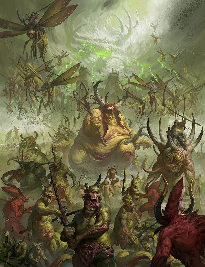 ArtStation - Maggotkin of nurgle, johan grenier. Warhammer fantasy, Warhammer 40k artwork, Warhammer fantasy battle, HD phone wallpaper