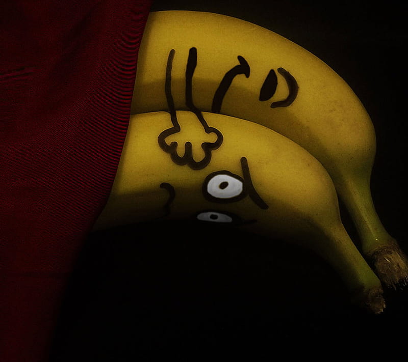 Funny Banana, banana, cute, funny, hug, love, HD wallpaper