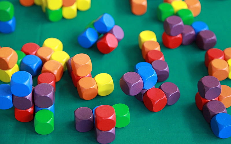 Building Blocks, colorful, cubes, blocks, toys, HD wallpaper