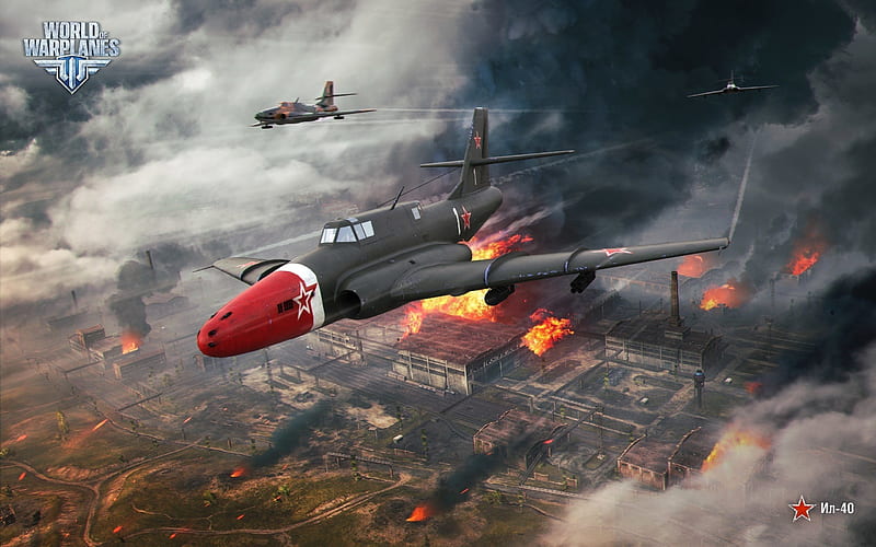 War Thunder, planes, IL-40, World War II, HD wallpaper