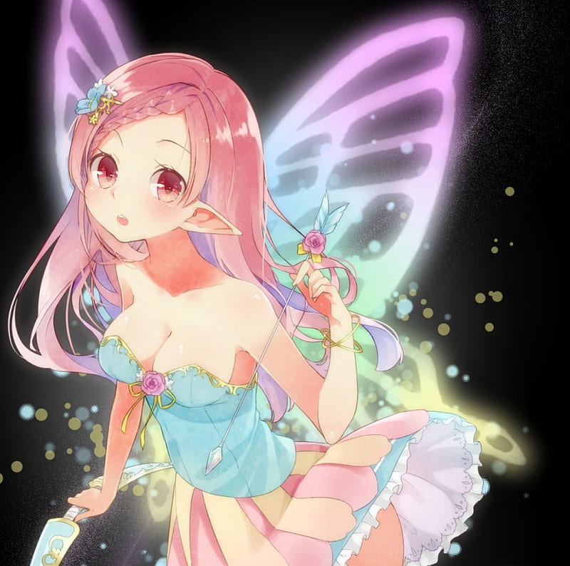 Anime Dreamy Cartoon Fairy Girl iPhone Wallpapers Free Download