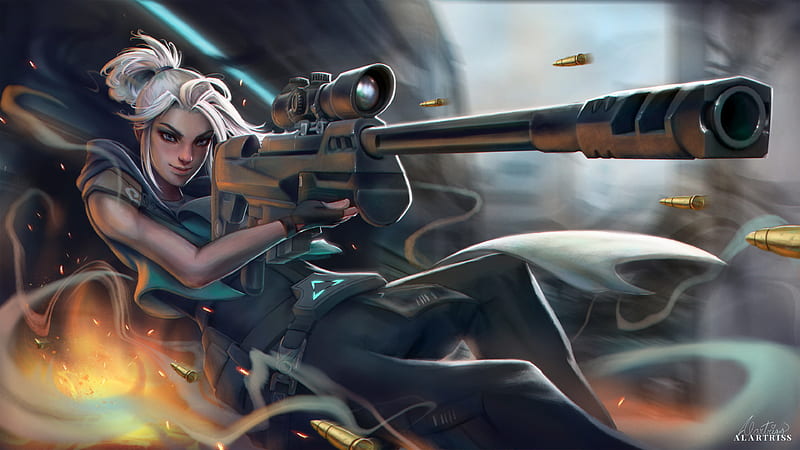 Jett With Shotgun Valorant, HD wallpaper