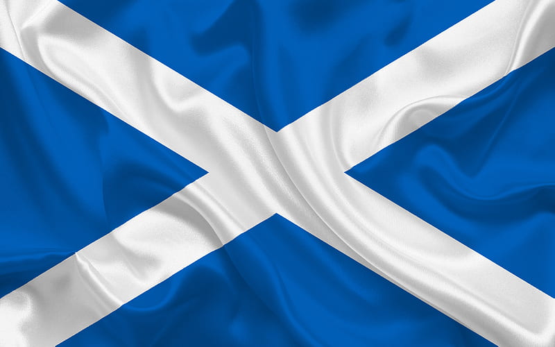 Scottish flag, Scotland, Europe, flag of Scotland, HD wallpaper