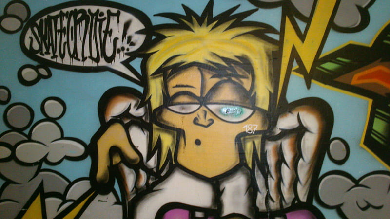 A Grafitti, Snapshot, Grafitti, Sprayed, Flash, Street Art, Balloon, Graffitti, graph, graphy, Underpass, HD wallpaper