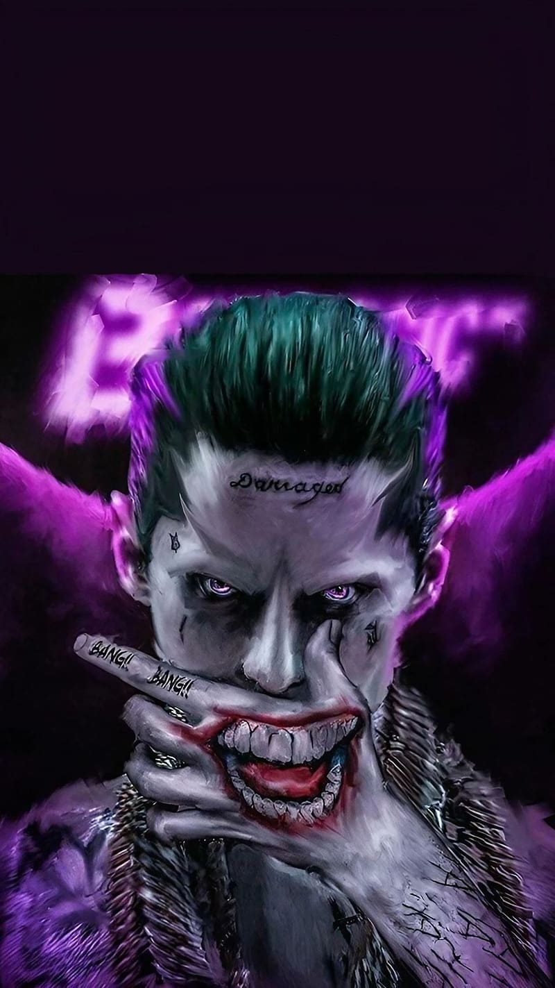 Joker Pics , Painting Art, art work, bad joker, suicide squad, HD phone wallpaper