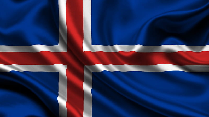 Iceland, symbol, texture, country, flag, HD wallpaper